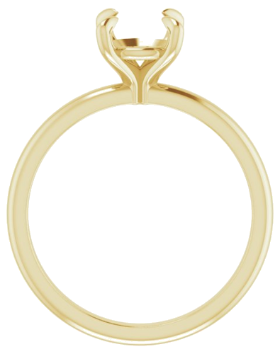Sužadėtuvių Žiedas „Solitaire“ 585 Geltonojo Aukso Round 7mm (2)
