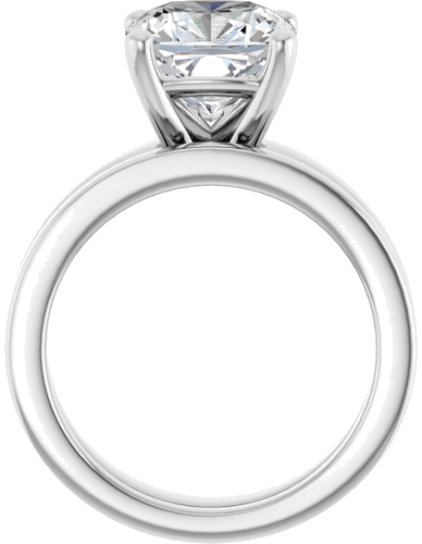 Sužadėtuvių Žiedas 14k white gold Cushion 9mm (7)
