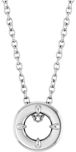 Pakabukas „Claw-Prong Bezel-Style Solitaire“ 14k white gold Round 4mm (1)