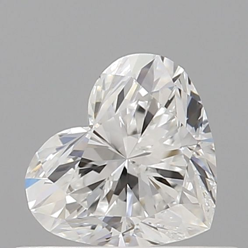 0.52 carat E-VVS1 Natūralus Heart Deimantas (1)