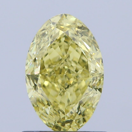 1.01 carat Fancy Intense Yellow-VS2 Natūralus Oval Deimantas (1)