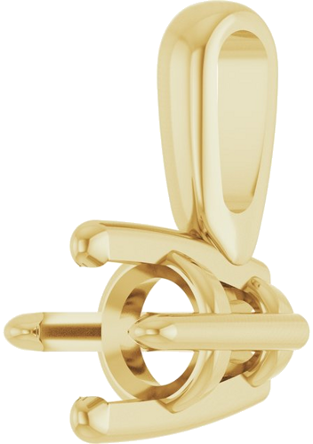 Pakabukas „Solitaire“ 14k yellow gold Round 3mm (2)