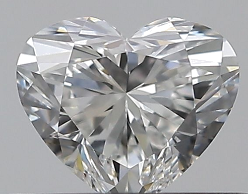 0.41 carat F-VVS1 Natūralus Heart Deimantas (1)