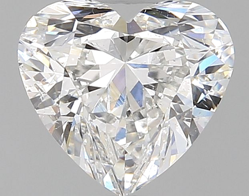 1.0 carat F-SI2 Natūralus Heart Deimantas (1)