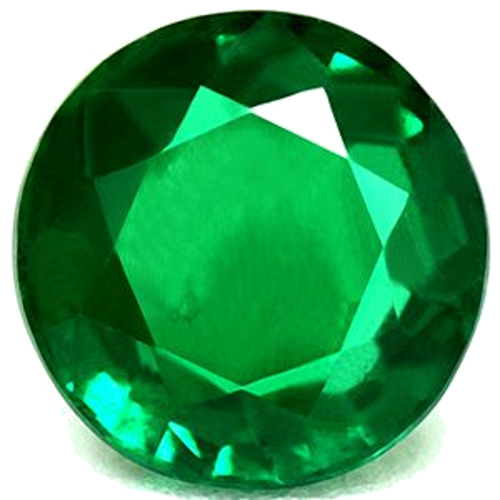 0.66 carat GREEN Round Smaragdas (1)
