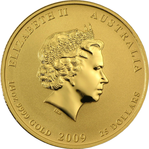 1/4 oz Year of the Ox 2009 (Lunar II) Australia Gold coin (2)
