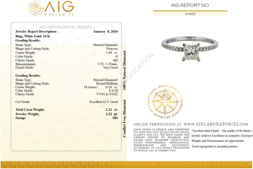 Обручальное кольцо из белого золота с натуральным бриллиантом (3)
