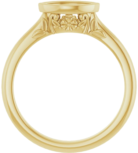 14K Yellow 8x4 mm Marquise Solitaire Engagement Ring Mounting (2)