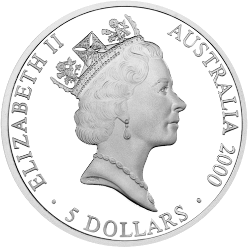 2000 Sydney Olympics Kangaroo Australia Silver Coin (2)