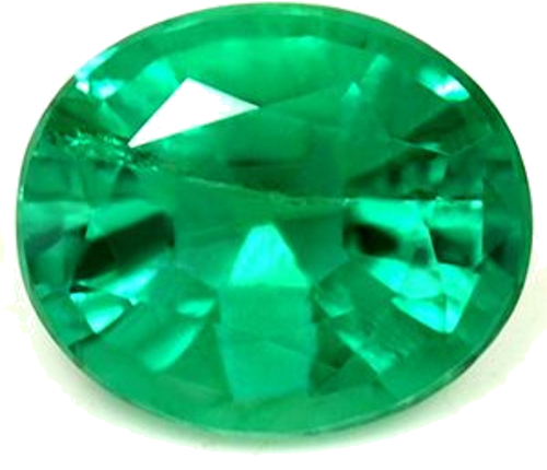 0.59 carat GREEN Oval Smaragdas (1)