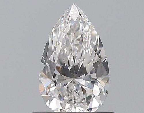 0.52 carat E-VVS2 Natūralus Pear Deimantas (1)