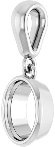 Pakabukas „Bezel-Set Charm“ 925 Sidabro Oval 7mm x 5mm (2)
