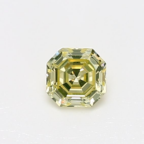 0.39 carat Fancy  Yellow-VVS1 Natūralus Radiant Deimantas (1)