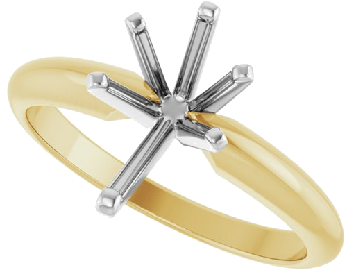 Sužadėtuvių Žiedas „Solitaire“ 585 Baltojo Ir Geltonojo Aukso Pear Shape 10mm x 6mm (5)