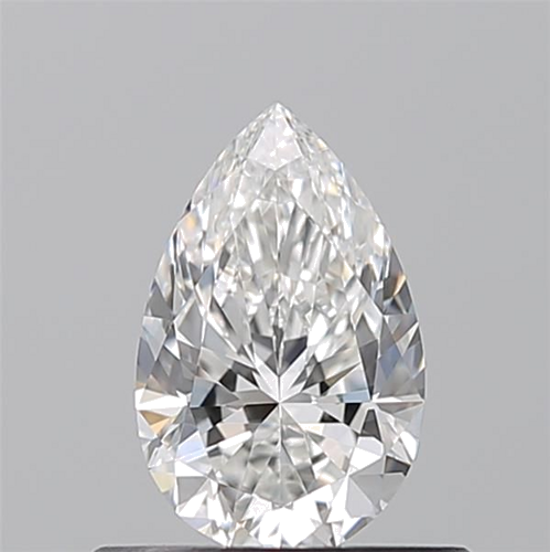 0.5 carat F-VVS1 Natūralus Pear Deimantas (1)