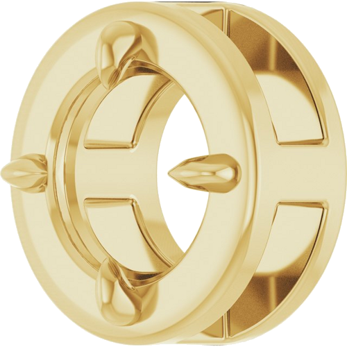 Pakabukas „Claw-Prong Bezel-Style Solitaire“ 14k yellow gold Round 5.5mm (2)