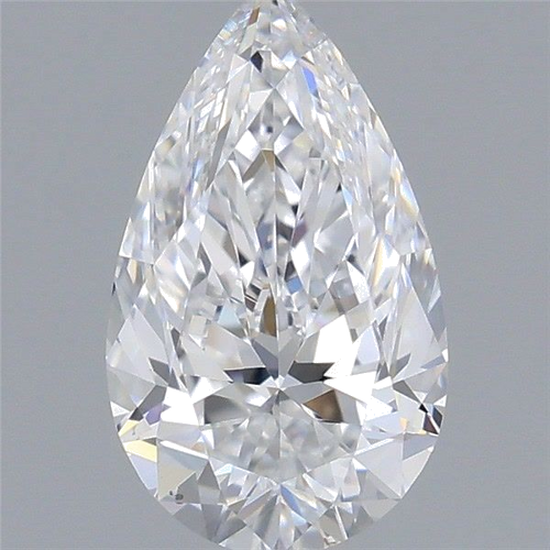 0.51 carat D-VS2 Natūralus Pear Deimantas (1)