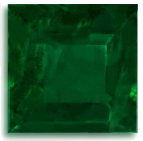 0.63 carat GREEN Square Smaragdas (1)