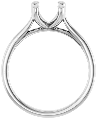 Sužadėtuvių Žiedas 14k white gold Oval 9mm x 7mm (2)