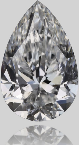 0.41 carat F-SI2 Natūralus Pear Deimantas (1)