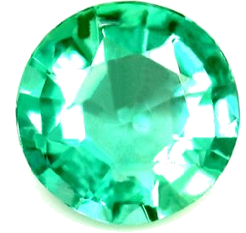0.48 carat GREEN Round Smaragdas (1)