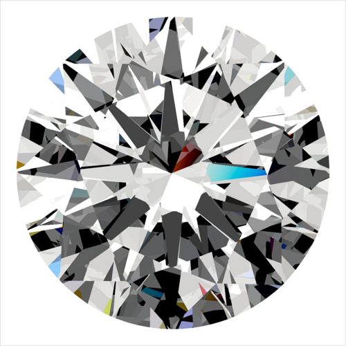 0.3 carat E-SI1 Excellent cut Natūralus Round Deimantas (1)