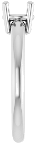 Sužadėtuvių Žiedas „Solitaire“ 14k white gold Round 5.8mm (4)