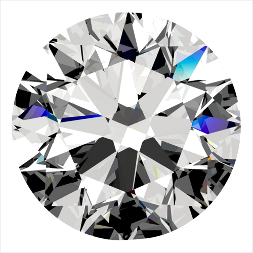 0.4 carat F-VVS2 Excellent cut Natūralus Round Deimantas (1)