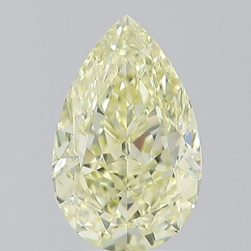 2.02 carat Fancy Light Yellow-VS2 Natūralus Pear Deimantas (1)