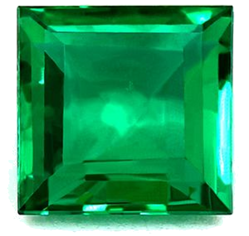 0.55 carat GREEN Square Smaragdas (1)