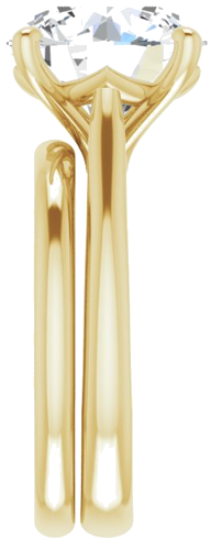 Sužadėtuvių Žiedas „Solitaire“ 18k yellow gold Round 11mm (9)