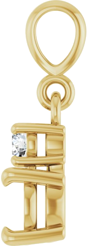 Pakabukas „Accented“ 14k yellow gold Round 5mm (3)