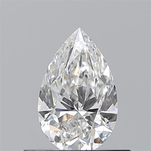 0.51 carat F-VVS2 Natūralus Pear Deimantas (1)