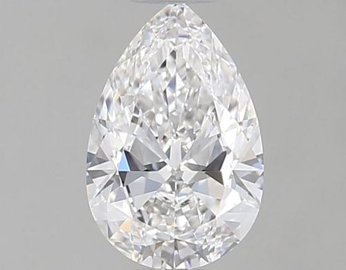 0.52 carat E-VVS1 Natūralus Pear Deimantas (1)
