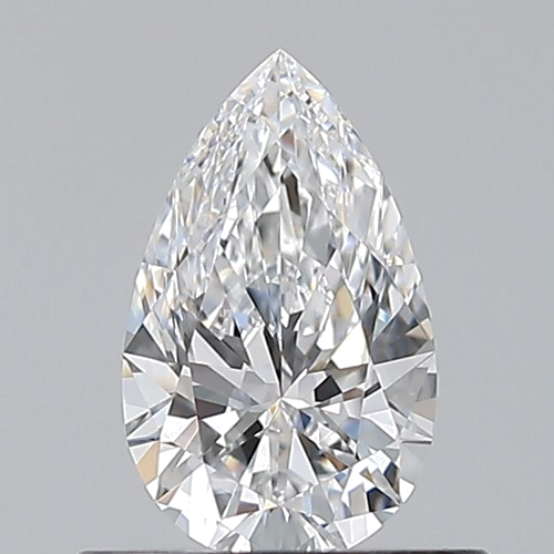 0.53 carat D-VVS2 Natūralus Pear Deimantas (1)