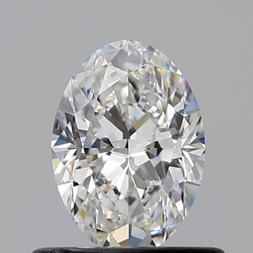 0.6 carat F-VVS2 Natūralus Oval Deimantas (1)