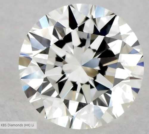0.59 carat H-VVS2 Excellent cut Natūralus Round Deimantas (1)