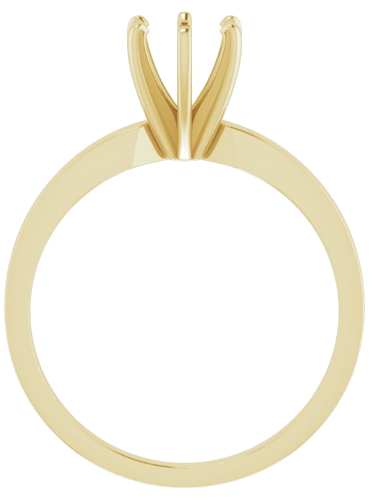 14K Yellow 5.7-6.0 mm Round 6-Prong Solitaire Engagement Ring Mounting (2)