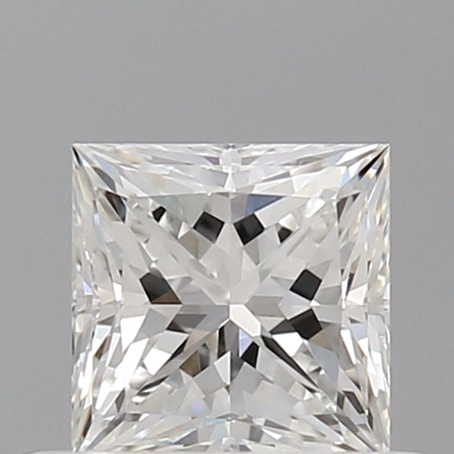 0.53 carat F-VVS2 Natūralus Princess Deimantas (1)