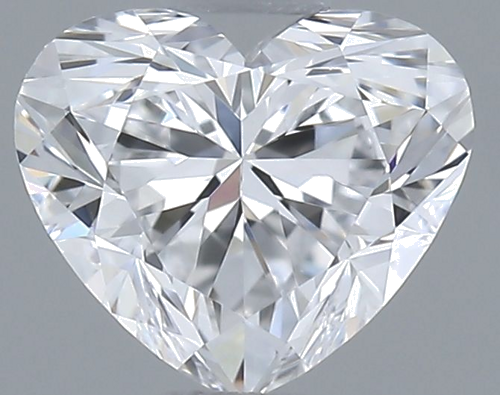 0.5 carat D-VVS2 Natūralus Heart Deimantas (1)