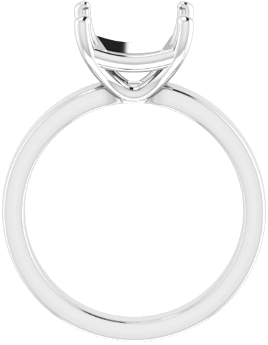 Sužadėtuvių Žiedas „Solitaire“ 585 Baltojo Aukso Asscher 9mm (2)