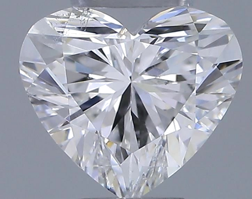 0.7 carat G-SI2 Natūralus Heart Deimantas (1)