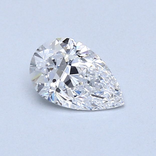 0.5 carat D-VS1 Natūralus Pear Deimantas (1)