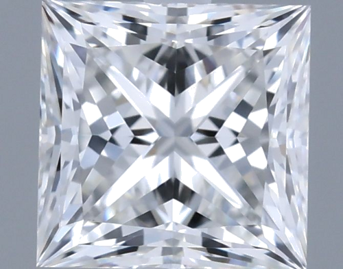 0.53 carat F-VVS1 Natūralus Princess Deimantas (1)