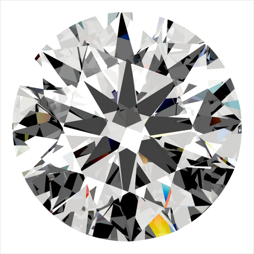 0.6 carat E-VVS1 Excellent cut Natūralus Round Deimantas (1)