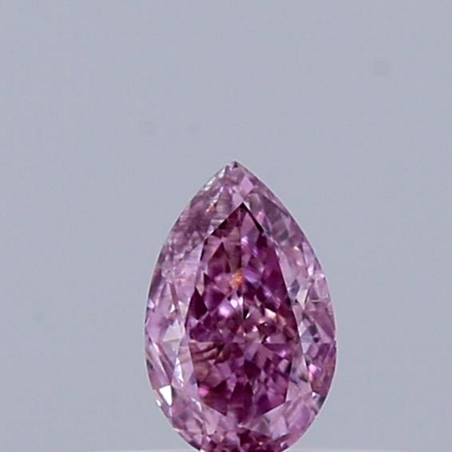 0.18 carat Fancy Deep Pink-SI1 Natūralus Pear Deimantas (1)