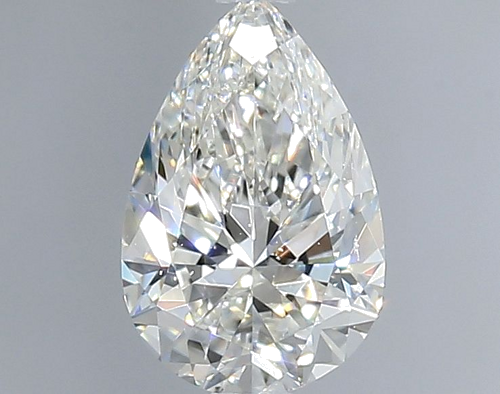 0.9 carat H-SI2 Natūralus Pear Deimantas (1)