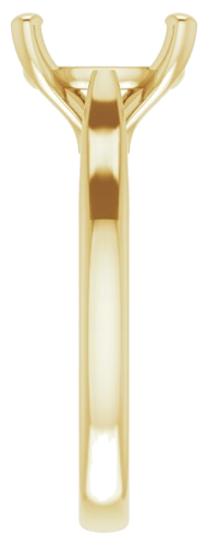 Sužadėtuvių Žiedas „Solitaire“ 750 Geltonojo Aukso Oval 11mm x 9mm (4)