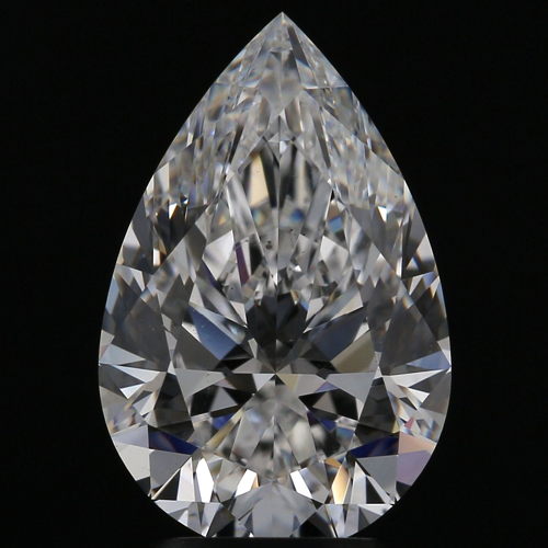 3.03 carat D-VS2 Natūralus Pear Deimantas (1)