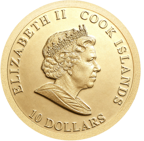 1/25 oz Принцесса Диана 2007 Острова Кука 10 долларов золотая монета (2)